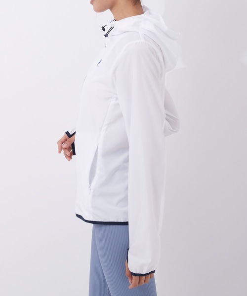 FILA（フィラ）の「【FILA:フィラ】レディースラッシュガード 布帛パーカー（ラッシュガード・レディース・ライトパープル/ホワイト/ブラック・SMALL/LARGE/MEDIUM/X-LARGE/XX-LARGE/XXX-LARGE）」の4枚目の写真