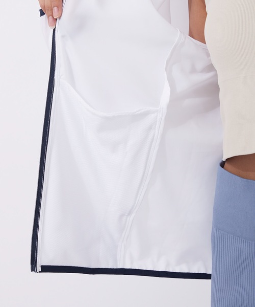 FILA（フィラ）の「【FILA:フィラ】レディースラッシュガード 布帛パーカー（ラッシュガード・レディース・ライトパープル/ホワイト/ブラック・SMALL/LARGE/MEDIUM/X-LARGE/XX-LARGE/XXX-LARGE）」の10枚目の写真