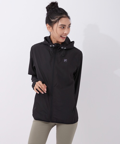 FILA（フィラ）の「【FILA:フィラ】レディースラッシュガード 布帛パーカー（ラッシュガード・レディース・ライトパープル/ホワイト/ブラック・SMALL/LARGE/MEDIUM/X-LARGE/XX-LARGE/XXX-LARGE）」の14枚目の写真