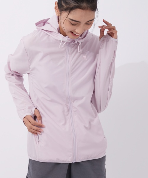 FILA（フィラ）の「【FILA:フィラ】レディースラッシュガード 布帛パーカー（ラッシュガード・レディース・ライトパープル/ホワイト/ブラック・SMALL/LARGE/MEDIUM/X-LARGE/XX-LARGE/XXX-LARGE）」の19枚目の写真