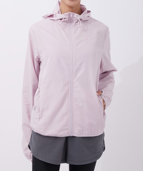 FILA（フィラ）の「【FILA:フィラ】レディースラッシュガード 布帛パーカー（ラッシュガード・レディース・ライトパープル/ホワイト/ブラック・SMALL/LARGE/MEDIUM/X-LARGE/XX-LARGE/XXX-LARGE）」の9枚目の写真