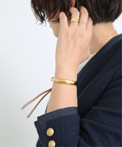 Deuxieme Classe(ドゥーズィエムクラス)の「【Magnifique azur/マニフィーク アジュー】 C GOLD LEATHER ブレスレット(ブレスレット・レディース・ゴールド・FREE)」の3枚目の写真