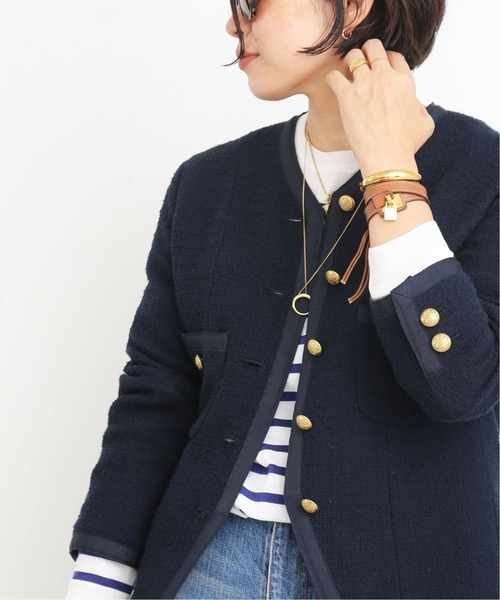 Deuxieme Classe(ドゥーズィエムクラス)の「【Magnifique azur/マニフィーク アジュー】 C GOLD LEATHER ブレスレット(ブレスレット・レディース・ゴールド・FREE)」の4枚目の写真