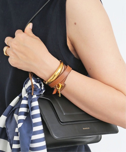 Deuxieme Classe(ドゥーズィエムクラス)の「【Magnifique azur/マニフィーク アジュー】 C GOLD LEATHER ブレスレット(ブレスレット・レディース・ゴールド・FREE)」の5枚目の写真