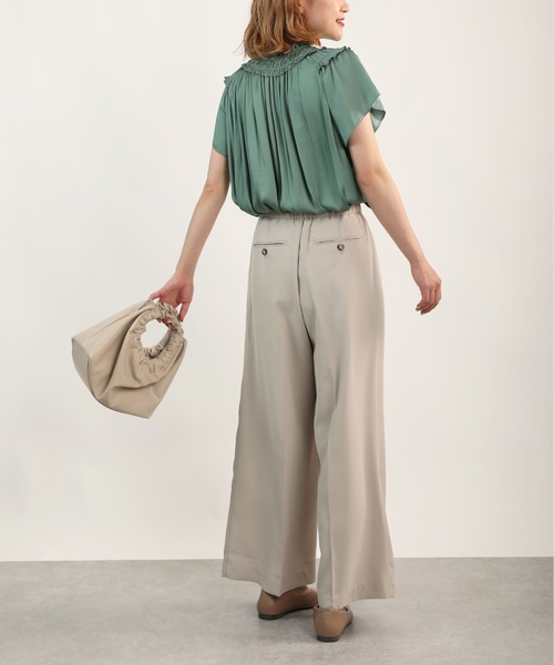 PICCIN（ピッチン）の「センタープレスワイドパンツ（その他パンツ・レディース・ベージュ/ネイビー/チェリーピンク・S/M）」の11枚目の写真