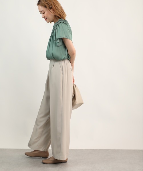 PICCIN（ピッチン）の「センタープレスワイドパンツ（その他パンツ・レディース・ベージュ/ネイビー/チェリーピンク・S/M）」の10枚目の写真