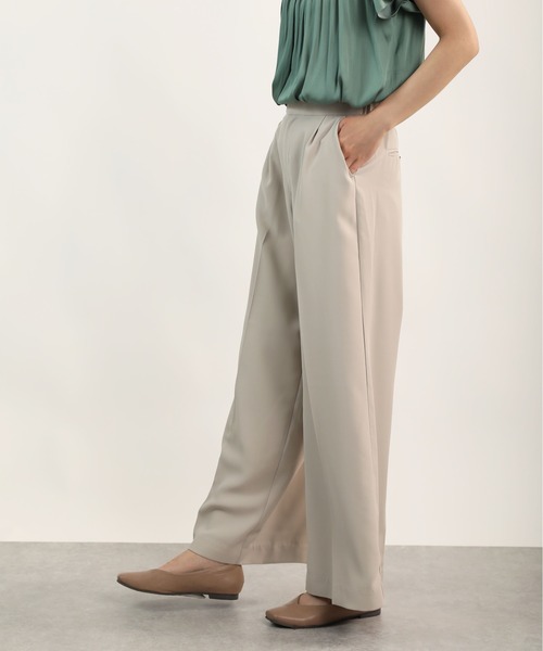 PICCIN（ピッチン）の「センタープレスワイドパンツ（その他パンツ・レディース・ベージュ/ネイビー/チェリーピンク・S/M）」の6枚目の写真