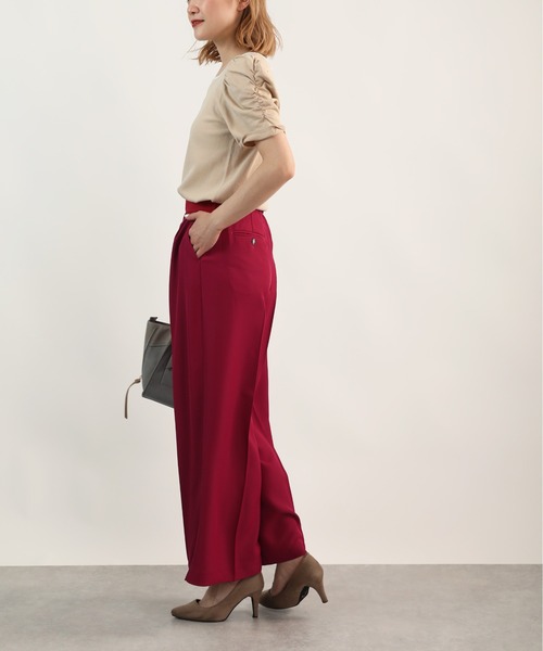 PICCIN（ピッチン）の「センタープレスワイドパンツ（その他パンツ・レディース・ベージュ/ネイビー/チェリーピンク・S/M）」の21枚目の写真