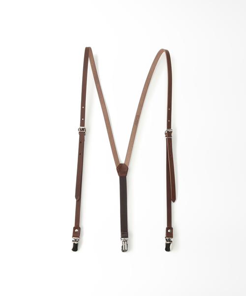 SLOBE IENA(スローブイエナ)の「【ARTBROWN /アートブラウン】 レザーサスペンダー(サスペンダー・レディース・ブラック/ブラウン・FREE)」の12枚目の写真