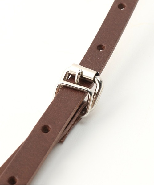 SLOBE IENA(スローブイエナ)の「【ARTBROWN /アートブラウン】 レザーサスペンダー(サスペンダー・レディース・ブラック/ブラウン・FREE)」の3枚目の写真
