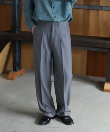 ZIP FIVE | ルーズストレートカラーパンツ/カラーワイドスラックス【ユニセックス】(スラックス)