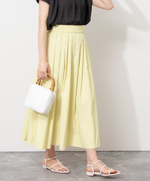 NOLLEY’S(ノーリーズ)の「【新色追加】ウエストポイントリバータフタスカート(スカート・レディース・インディゴブルー/ライトブルー/ラベンダー/オリーブ/ダークグリーン/ピンク/パープル/ロイヤルブルー/イエロー・1/2)」の11枚目の写真