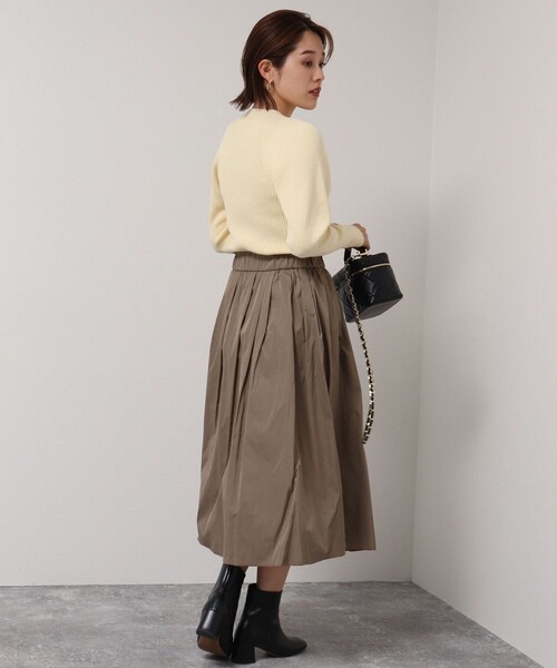 NOLLEY’S(ノーリーズ)の「【新色追加】ウエストポイントリバータフタスカート(スカート・レディース・インディゴブルー/ライトブルー/ラベンダー/オリーブ/ダークグリーン/ピンク/パープル/ロイヤルブルー/イエロー・1/2)」の17枚目の写真