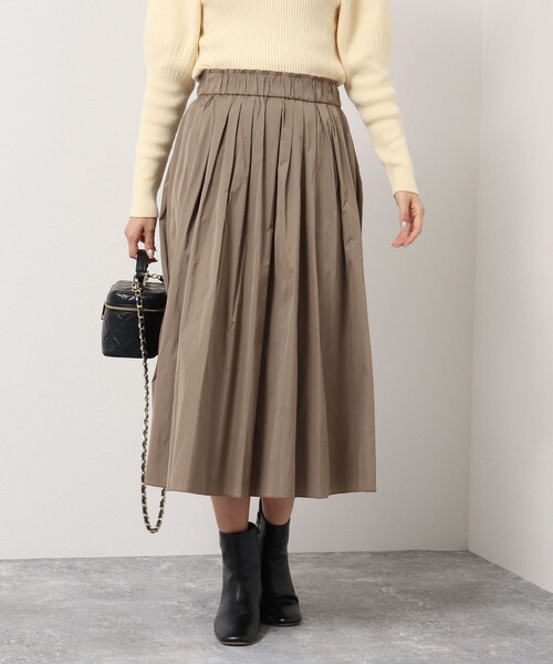 NOLLEY’S(ノーリーズ)の「【新色追加】ウエストポイントリバータフタスカート(スカート・レディース・インディゴブルー/ライトブルー/ラベンダー/オリーブ/ダークグリーン/ピンク/パープル/ロイヤルブルー/イエロー・1/2)」の12枚目の写真