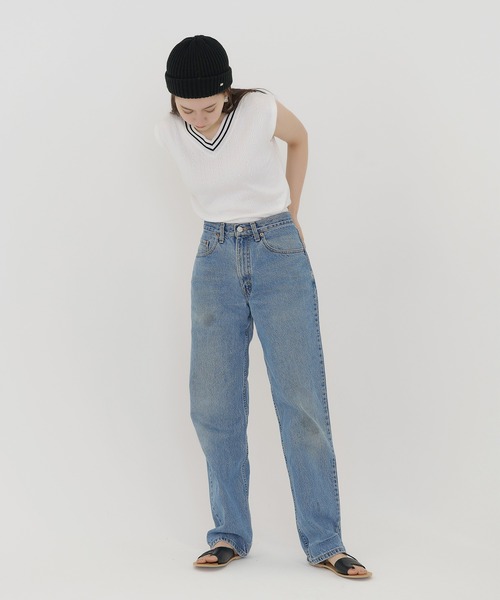 TINA：JOJUN（ティーナジョジュン）の「チルデンニット ベスト TINA：JOJUN（ベスト・レディース・ホワイト/ブラック・M）」の5枚目の写真