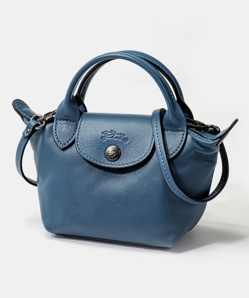 ECHELLE Liberte（エシェルリベルテ）の「LONGCHAMP LE PLIAGE CUIR XXS size ロンシャン ル プリアージュ キュイール 2way ハンドバッグ（ハンドバッグ・レディース・ブラック/ネイビー/ダークブルー/ベビーピンク/グレイッシュベージュ/ブラウン/オフホワイト・FREE）」の6枚目の写真