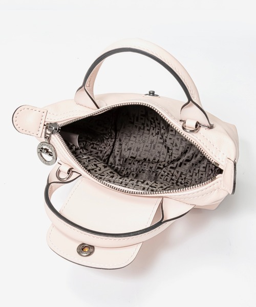 ECHELLE Liberte（エシェルリベルテ）の「LONGCHAMP LE PLIAGE CUIR XXS size ロンシャン ル プリアージュ キュイール 2way ハンドバッグ（ハンドバッグ・レディース・ブラック/ネイビー/ダークブルー/ベビーピンク/グレイッシュベージュ/ブラウン/オフホワイト・FREE）」の9枚目の写真