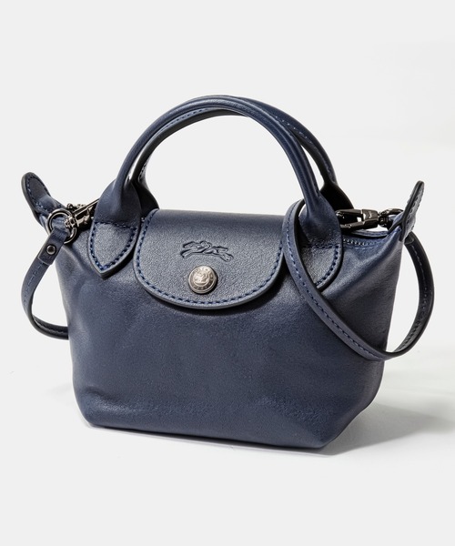 ECHELLE Liberte（エシェルリベルテ）の「LONGCHAMP LE PLIAGE CUIR XXS size ロンシャン ル プリアージュ キュイール 2way ハンドバッグ（ハンドバッグ・レディース・ブラック/ネイビー/ダークブルー/ベビーピンク/グレイッシュベージュ/ブラウン/オフホワイト・FREE）」の19枚目の写真