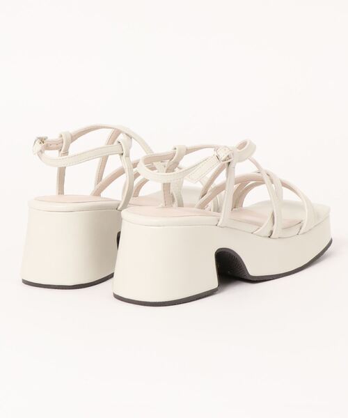 apres jour mignon（アプレジュールミニョン）の「厚底ナローサンダル【ZOZOTOWN限定アイテム】（サンダル・レディース・アイボリー/その他/ブラック・MEDIUM/SMALL/LARGE）」の10枚目の写真