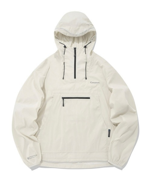 COVERNAT(カバーナット)の「【COVERNAT】PERTEX LIGHT PACKABLE ANORAK JACKET / カバーナット パーテックス ライト パッカブル アノラック ジャケット(ナイロンジャケット・メンズ・ブラック/クリーム・LARGE/MEDIUM)」の2枚目の写真