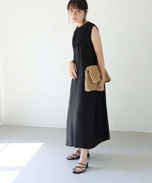 HER CLOSET | 【shemoshelly】WEB限定 前後2wayカットレース切り替えノースリーブシャツワンピース ペチコート付き(ワンピース)