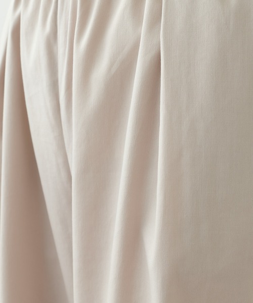 PUAL CE CIN（ピュアルセシン）の「JAPAN MADE麻混リラックスパンツ（その他パンツ・レディース・ベージュ/ネイビー/イエロー/グリーン・FREE）」の7枚目の写真