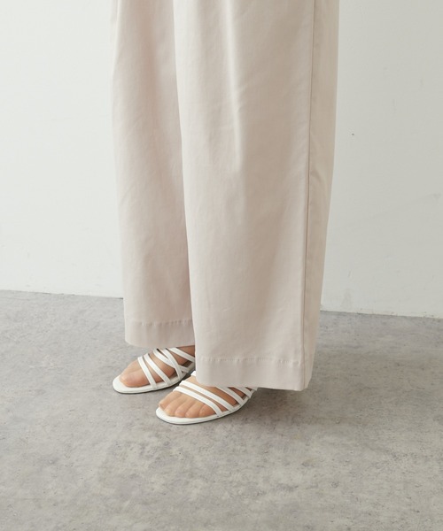 PUAL CE CIN（ピュアルセシン）の「JAPAN MADE麻混リラックスパンツ（その他パンツ・レディース・ベージュ/ネイビー/イエロー/グリーン・FREE）」の14枚目の写真