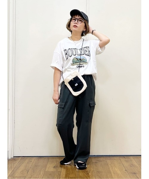 CAMP7(キャンプセブン)の「【CAMP7】BOULDERTシャツ(Tシャツ/カットソー・レディース・グリーン/ホワイト/ブラック・M/L)」の10枚目の写真