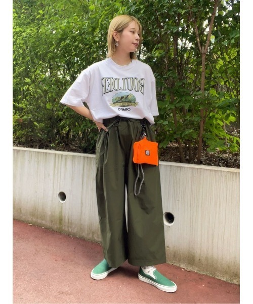 CAMP7(キャンプセブン)の「【CAMP7】BOULDERTシャツ(Tシャツ/カットソー・レディース・グリーン/ホワイト/ブラック・M/L)」の5枚目の写真