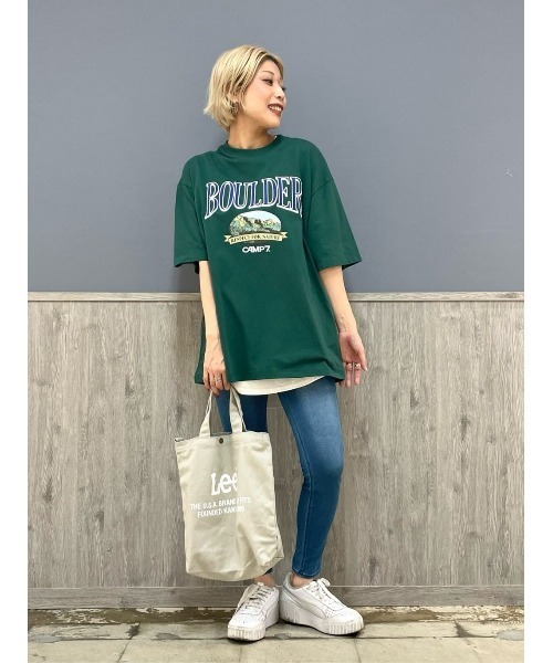 CAMP7(キャンプセブン)の「【CAMP7】BOULDERTシャツ(Tシャツ/カットソー・レディース・グリーン/ホワイト/ブラック・M/L)」の20枚目の写真