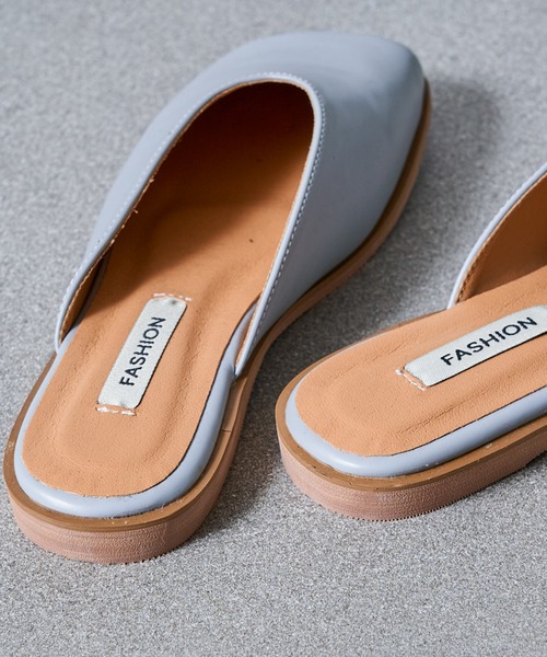 MAISON BREEZE（メゾンブリーズ）の「【MAISON BREEZE】スクエアトゥサンダル SCCH140（サンダル・レディース・グレー/グリーン/アイボリー/マルチ・35/37/39）」の7枚目の写真