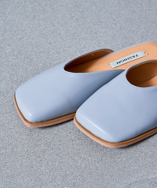 MAISON BREEZE（メゾンブリーズ）の「【MAISON BREEZE】スクエアトゥサンダル SCCH140（サンダル・レディース・グレー/グリーン/アイボリー/マルチ・35/37/39）」の8枚目の写真