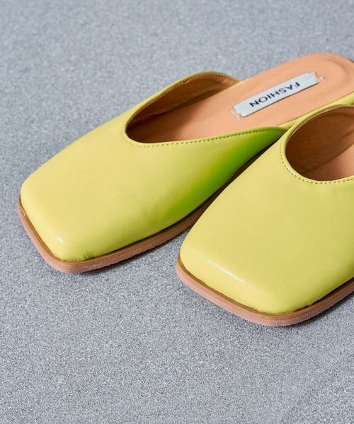 MAISON BREEZE（メゾンブリーズ）の「【MAISON BREEZE】スクエアトゥサンダル SCCH140（サンダル・レディース・グレー/グリーン/アイボリー/マルチ・35/37/39）」の15枚目の写真