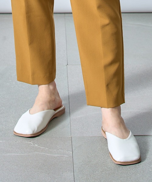 MAISON BREEZE（メゾンブリーズ）の「【MAISON BREEZE】スクエアトゥサンダル SCCH140（サンダル・レディース・グレー/グリーン/アイボリー/マルチ・35/37/39）」の5枚目の写真