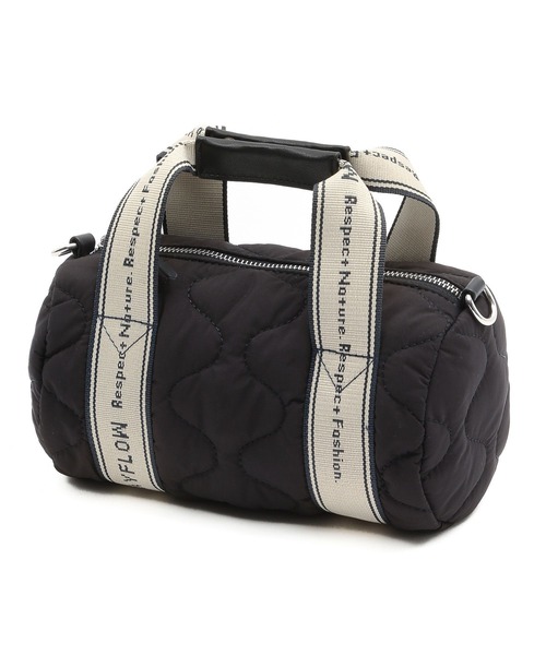 BAYFLOW(ベイフロー)の「ロゴテープキルティングドラム(ハンドバッグ・レディース・オレンジ/ブラック/ベージュ・FREE)」の7枚目の写真