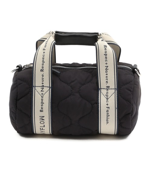 BAYFLOW(ベイフロー)の「ロゴテープキルティングドラム(ハンドバッグ・レディース・オレンジ/ブラック/ベージュ・FREE)」の8枚目の写真