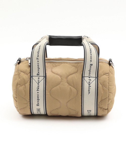 BAYFLOW(ベイフロー)の「ロゴテープキルティングドラム(ハンドバッグ・レディース・オレンジ/ブラック/ベージュ・FREE)」の12枚目の写真