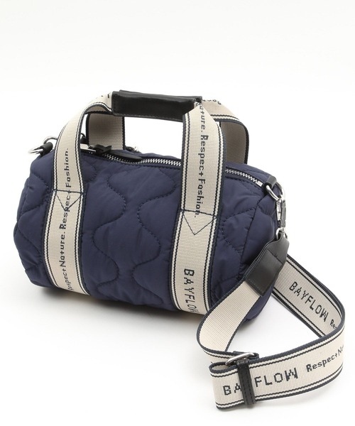 BAYFLOW(ベイフロー)の「ロゴテープキルティングドラム(ハンドバッグ・レディース・オレンジ/ブラック/ベージュ・FREE)」の22枚目の写真