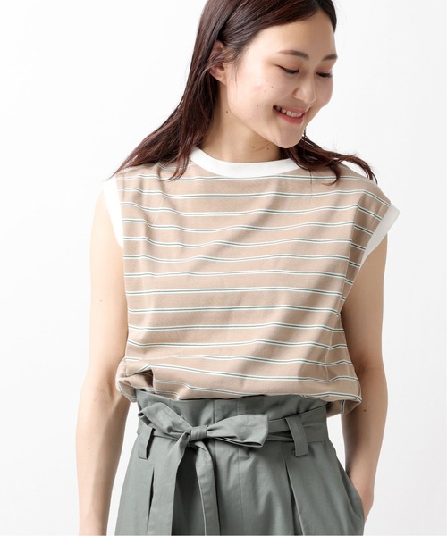 Champion(チャンピオン)の「【Champion/チャンピオン】sleeveless tee(Tシャツ/カットソー・レディース・ベージュ/グリーン/ネイビー・FREE)」の2枚目の写真