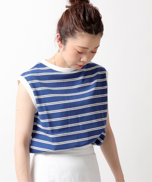 Champion(チャンピオン)の「【Champion/チャンピオン】sleeveless tee(Tシャツ/カットソー・レディース・ベージュ/グリーン/ネイビー・FREE)」の3枚目の写真