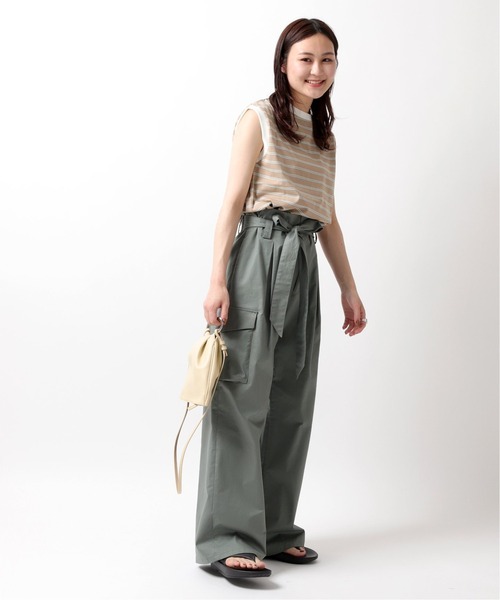 Champion(チャンピオン)の「【Champion/チャンピオン】sleeveless tee(Tシャツ/カットソー・レディース・ベージュ/グリーン/ネイビー・FREE)」の12枚目の写真