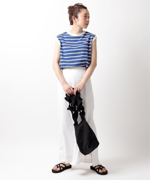 Champion(チャンピオン)の「【Champion/チャンピオン】sleeveless tee(Tシャツ/カットソー・レディース・ベージュ/グリーン/ネイビー・FREE)」の20枚目の写真