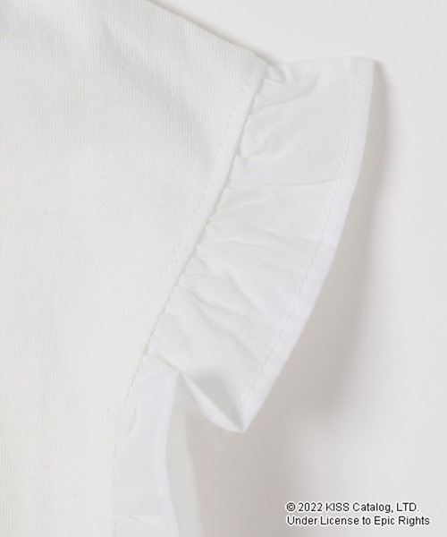 niko and...（ニコアンド）の「コラボ別注フリルバンドTシャツ（Tシャツ/カットソー・レディース・ブラック/ブラウン/オフホワイト・FREE）」の17枚目の写真