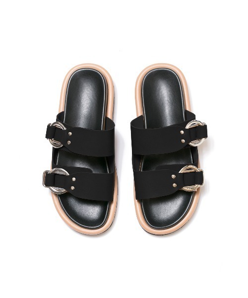 フットベッド ダブルベルト サンダル（サンダル）｜Emma Francis（エマ