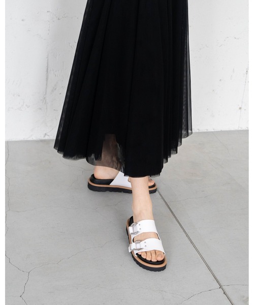 フットベッド ダブルベルト サンダル（サンダル）｜Emma Francis（エマ