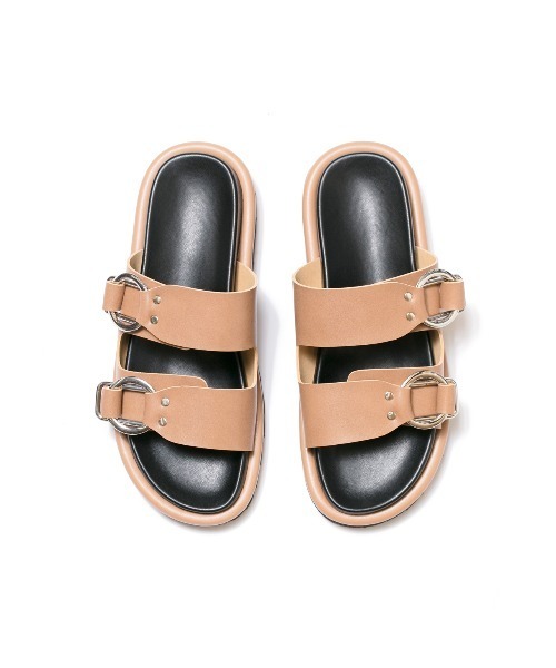 フットベッド ダブルベルト サンダル（サンダル）｜Emma Francis（エマ