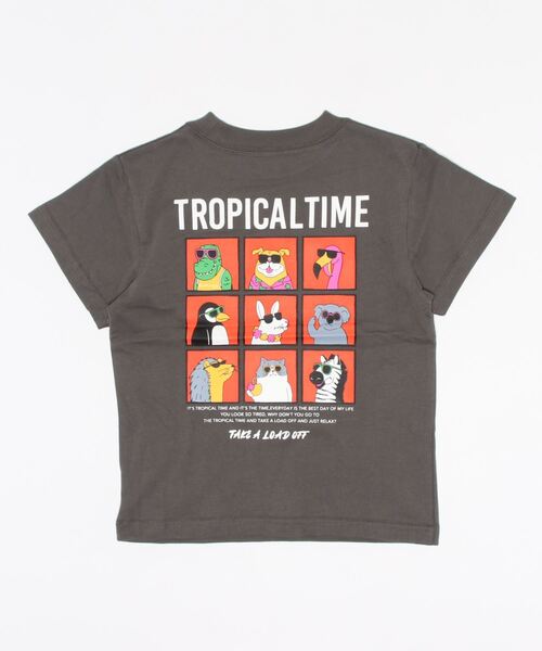 RODEO CROWNS WIDE BOWL（ロデオクラウンズワイドボウル）の「キッズサングラスアニマルズTシャツ（Tシャツ/カットソー・キッズ・ブラック/ホワイト・120/140/130/110）」の10枚目の写真