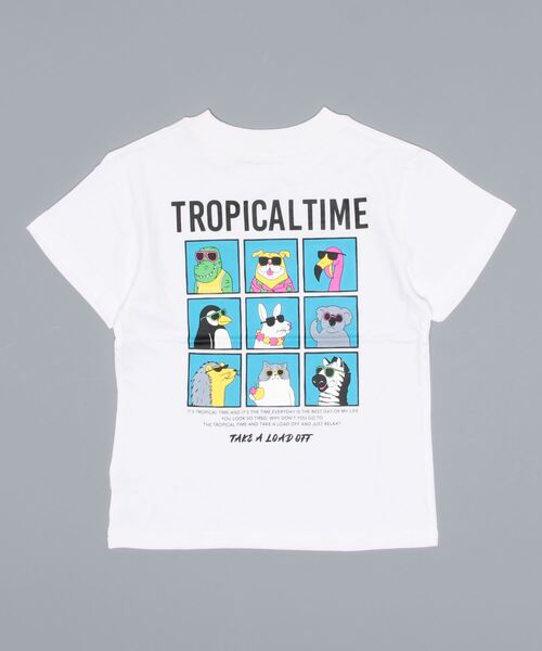 RODEO CROWNS WIDE BOWL（ロデオクラウンズワイドボウル）の「キッズサングラスアニマルズTシャツ（Tシャツ/カットソー・キッズ・ブラック/ホワイト・120/140/130/110）」の8枚目の写真