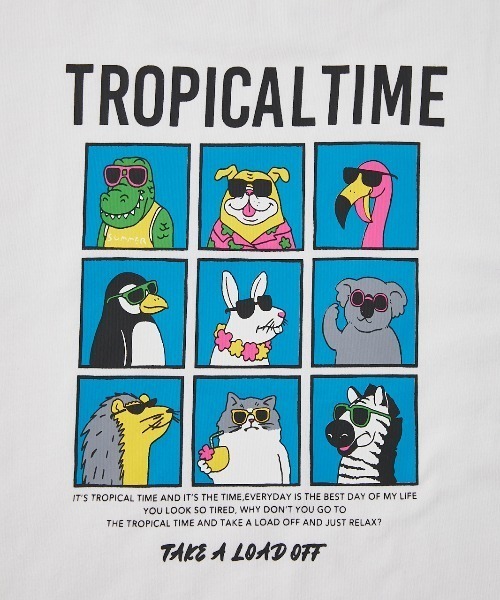 RODEO CROWNS WIDE BOWL（ロデオクラウンズワイドボウル）の「キッズサングラスアニマルズTシャツ（Tシャツ/カットソー・キッズ・ブラック/ホワイト・120/140/130/110）」の6枚目の写真