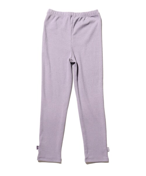 SHOO・LA・RUE（シューラルー）の「【90-140cm】テレコ裾リボン10分丈レギンス（その他パンツ・キッズ・ライトパープル/ブラック・13/12/11/14/10/09）」の4枚目の写真